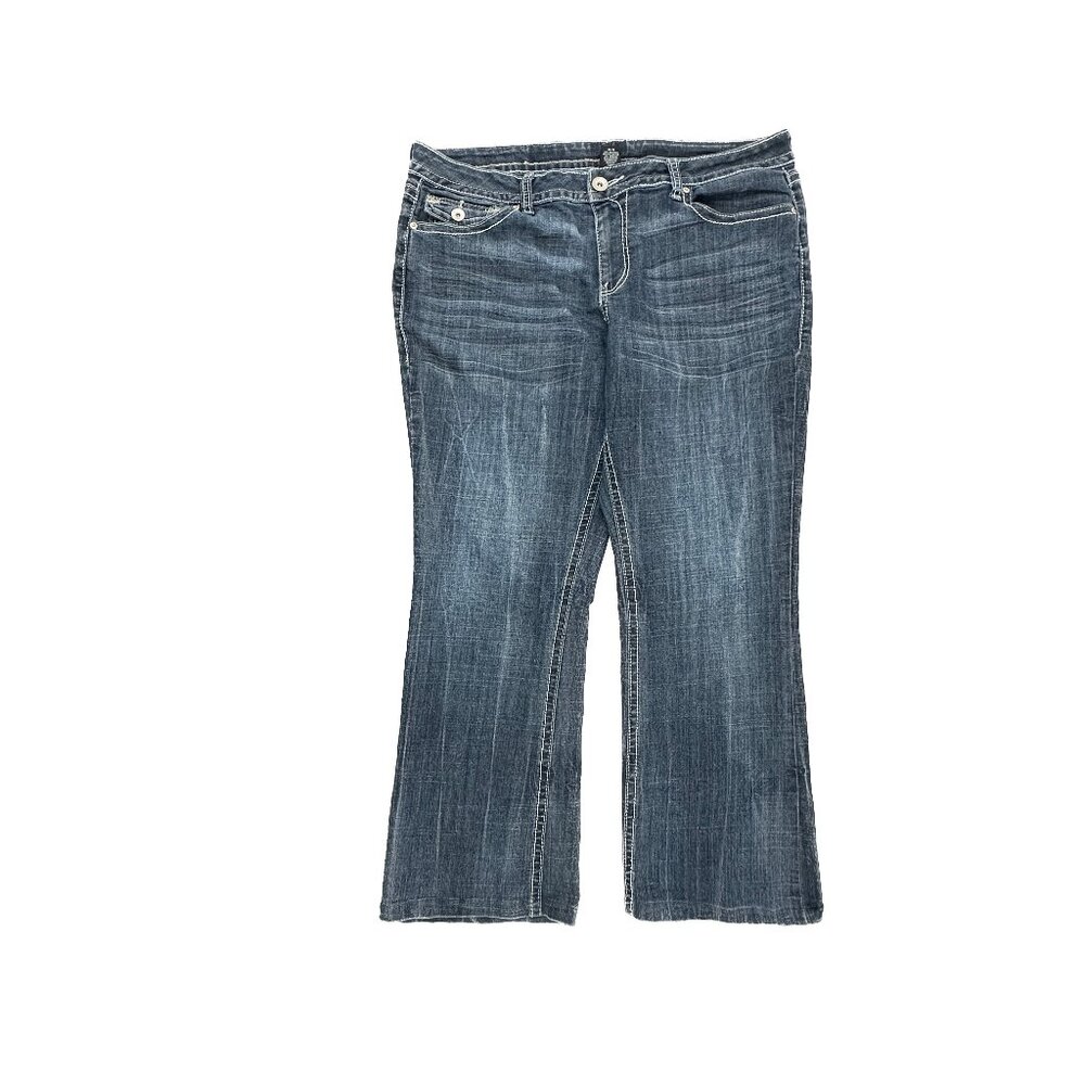 Ana Bootcut Women's size‎ 16P Dark Wash Blue Denim Jeans